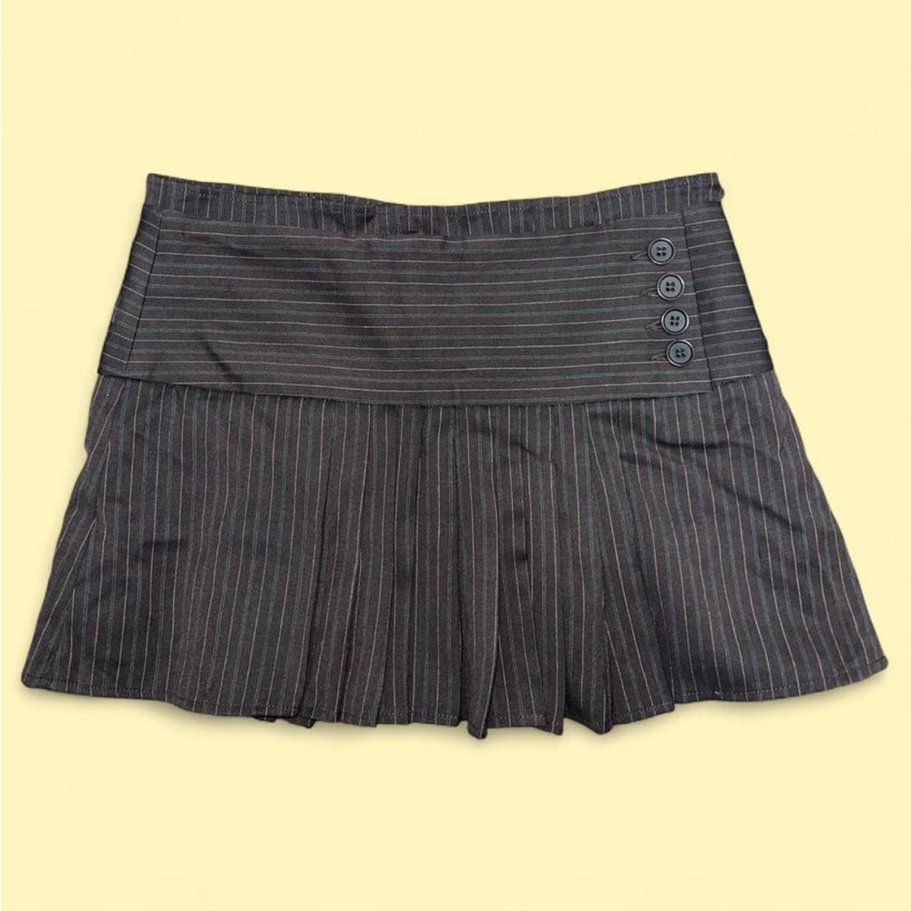 BCBGMaxAzria brown Pinstripe mini Skirt